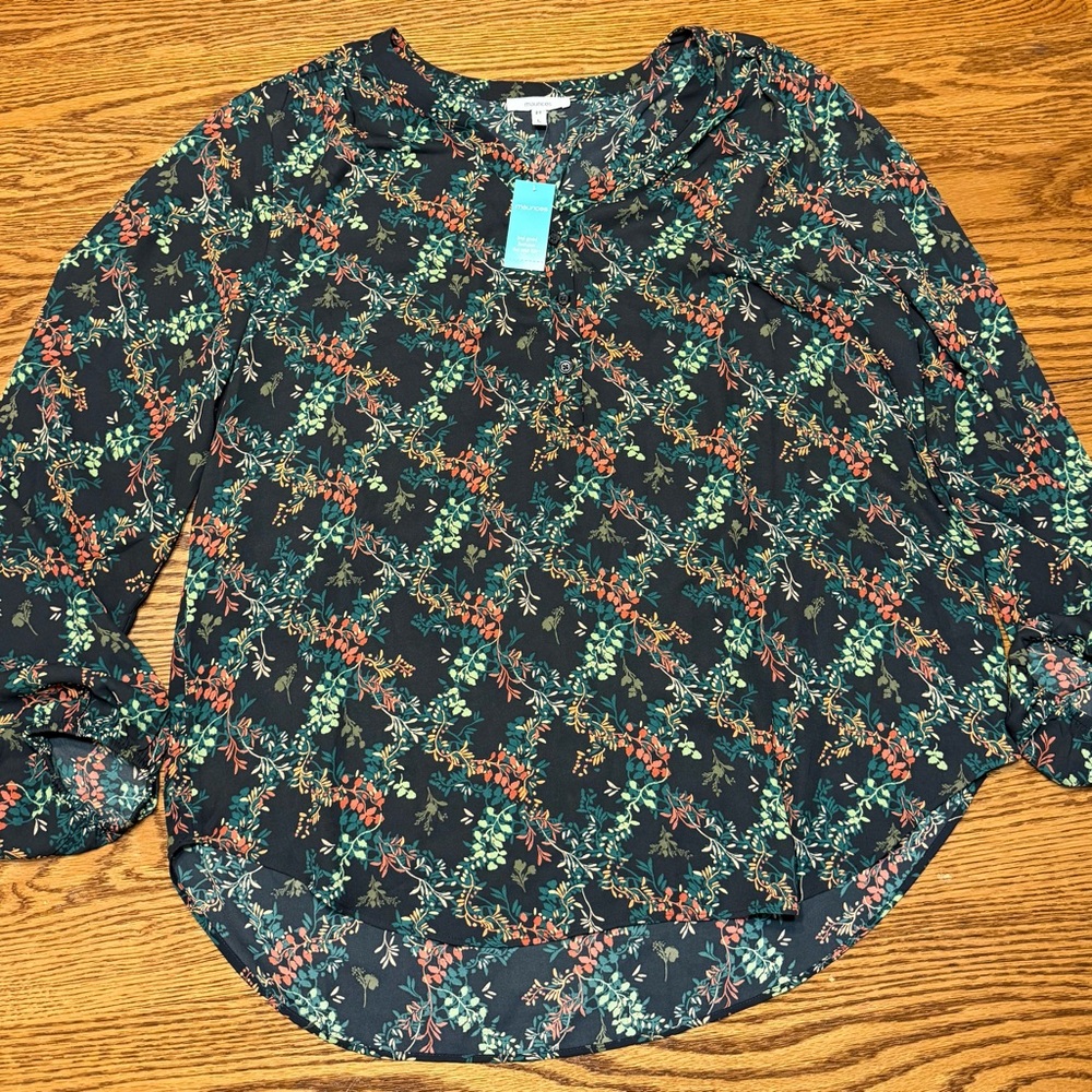 Maurices Multicolor Floral Blouse